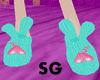 *SG| blue bunny slippers