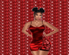 red satin cocktail