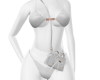 White bikini bag
