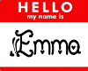 hello Emma sticker