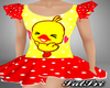 Yellow/Red Dots Dress