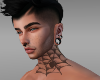 HD spider neck tattoo