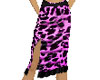 Pink Leapard Print Skirt