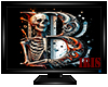Wall Skeleton Letter B