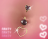 Heart Belly Piercing