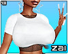 Crop + fishnets 4H White