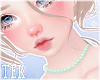 [T] Pearl choker Mint