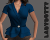 retro blue suit top