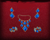 5 PC Royal Blue Jewelry