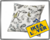 ikea blue/grey pillow