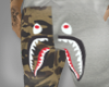 O|Bape Shark Shorts grey
