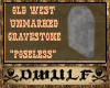 Old West Unmarked Grave