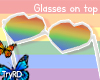 eRainbow heart glasses