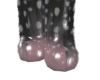 Pink and grey boots