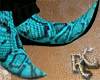 tribal blue boots M/F