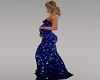 Prego Sequin Gown Blue