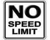 no speed limit sign