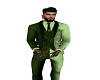 Lizard green suit