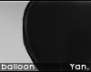 Y: balloon | black