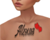 Alexus Chest Tattoo