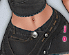 Denim Loose Belt Skirt