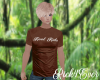 KOOL KIDS TEE= BROWN  M