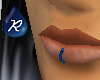 {R} Blue lip ring