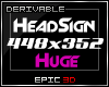 [3D]Dev*HeadSign Huge|F