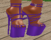 stiletto heels purple