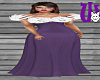 Xmas Feather Gown purple