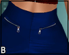 Blue Leather Club Pants