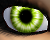 green bright eyes