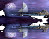 Sailboat scene animated