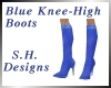 Blue Pattern Boots