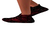 bleeding red rose shoes