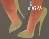 Gold Jewel Heels