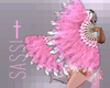 Pink Feather Fan Dance