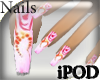 [iPOD] Pink-White Nails