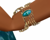 aqua and gold bracelet