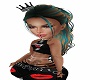 Thara Teal/Brown Hair