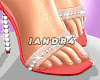 Lavine Red Sandals