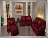 AXL 5Pcs Sofa Set Dk Red