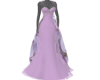 lilac flower gown