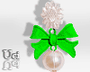 Lime Ribbon Earrings