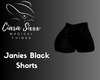 Janies Black Shorts