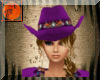 Western purple hat