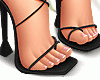 B! Sandals Black Heels