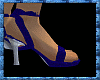 blue paisley spike heels