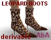 !@ Leopard boots female
