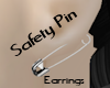 *TY Safety Pin earrings